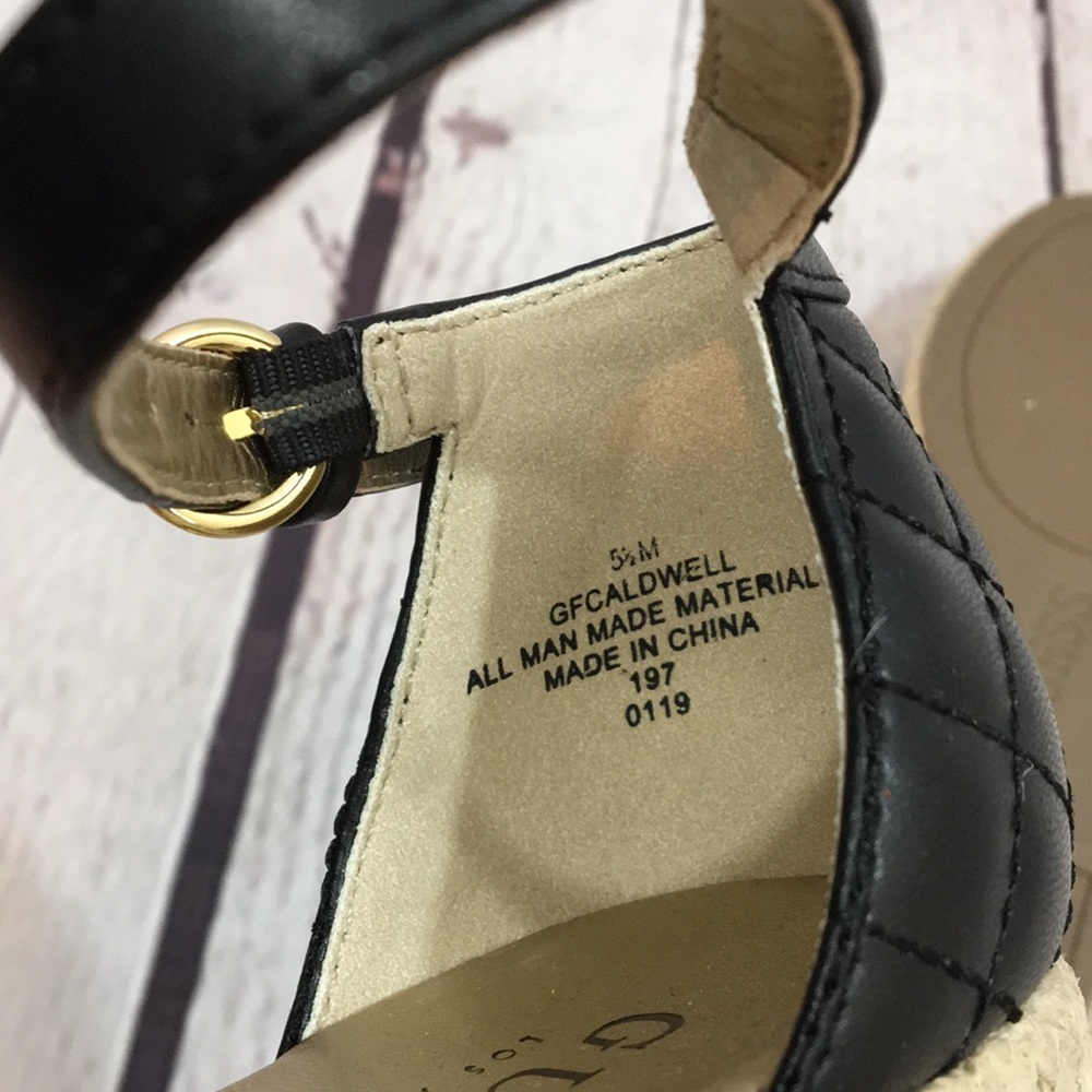Guess black quilted espadrilles 5.5 - Picture 10 of 16